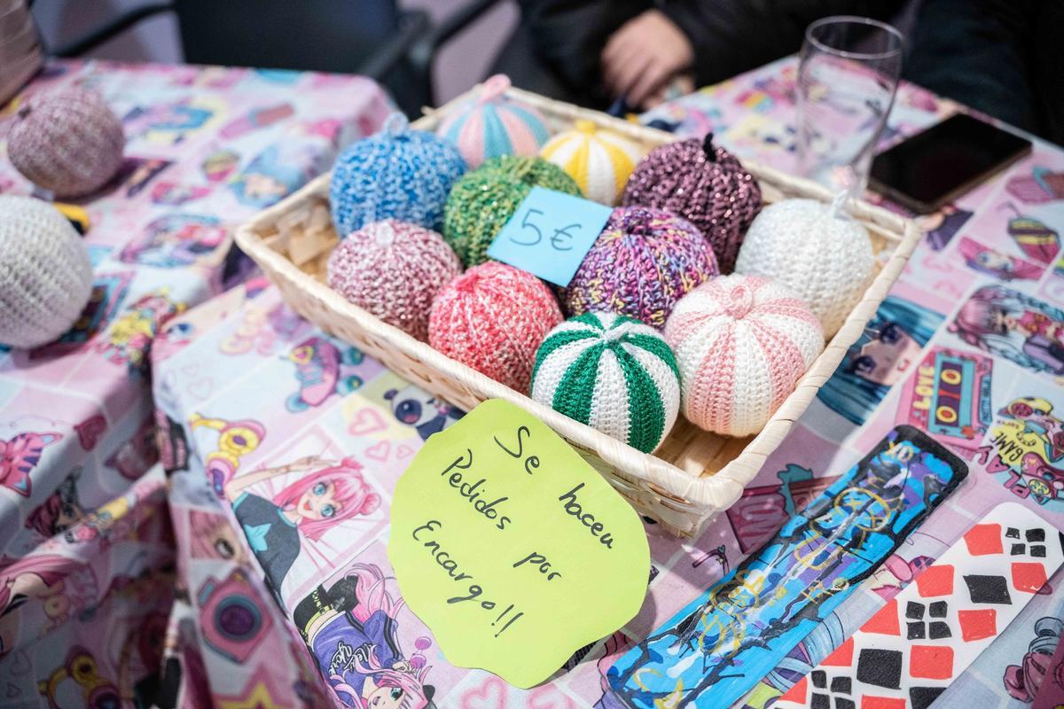 Bolas de Navidad de ganchillo.