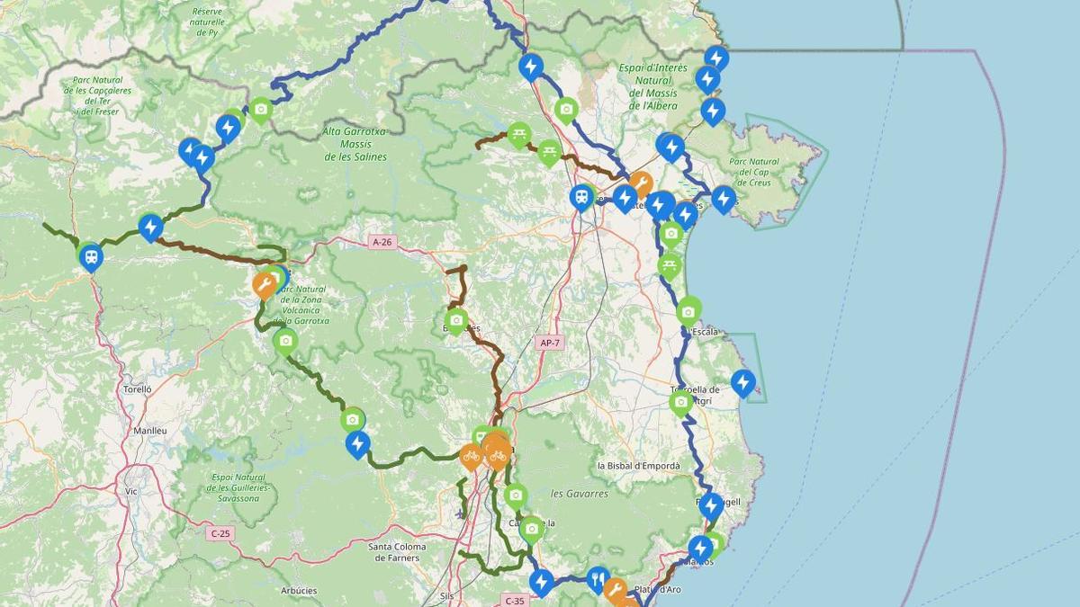 Les rutes del Consorci de les Vies Verdes de Girona