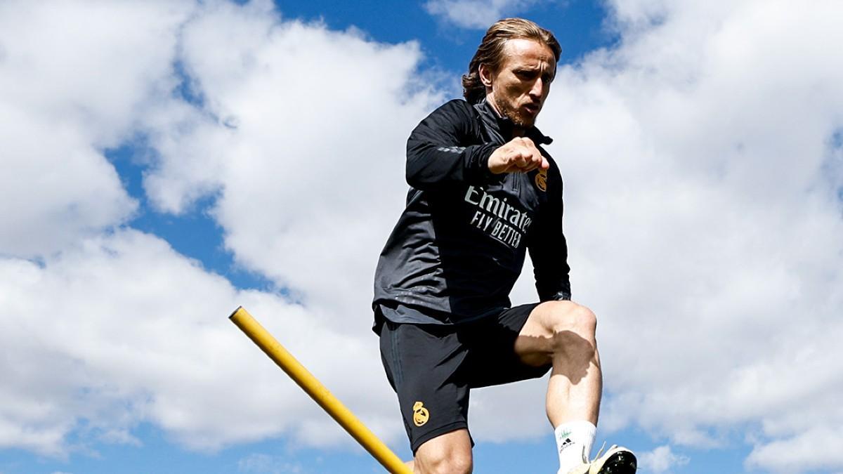Modric, en la última sesión