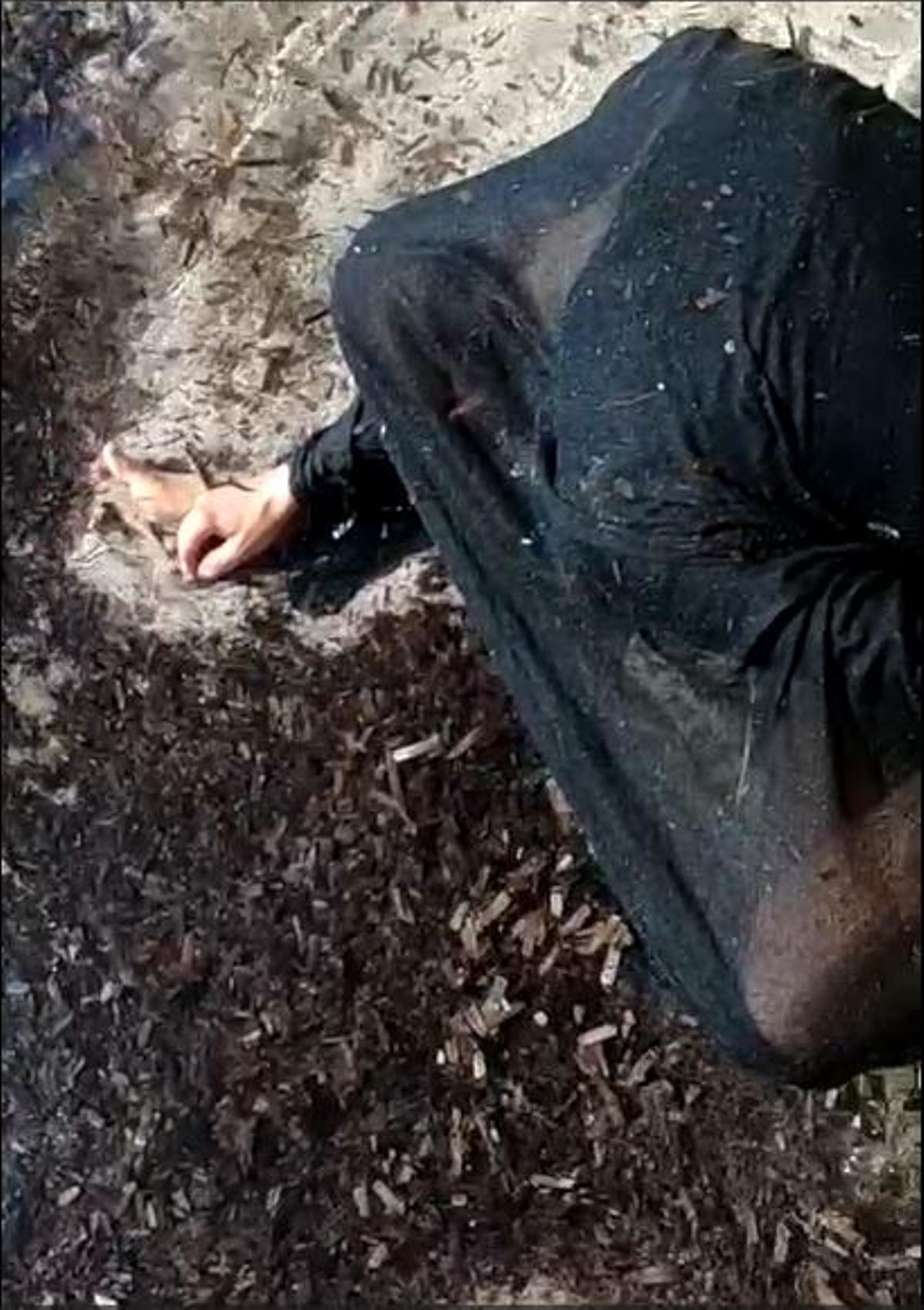 Una captura del vídeo-maqueta de ‘Un cos negre’ presentada al concurso.