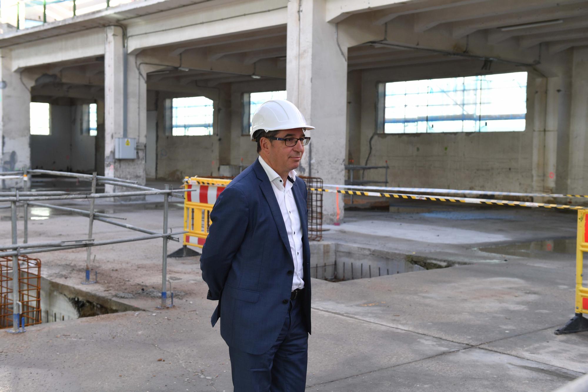 Visita a las obras del primer edificio de la Ciudad de las TIC en A Coruña