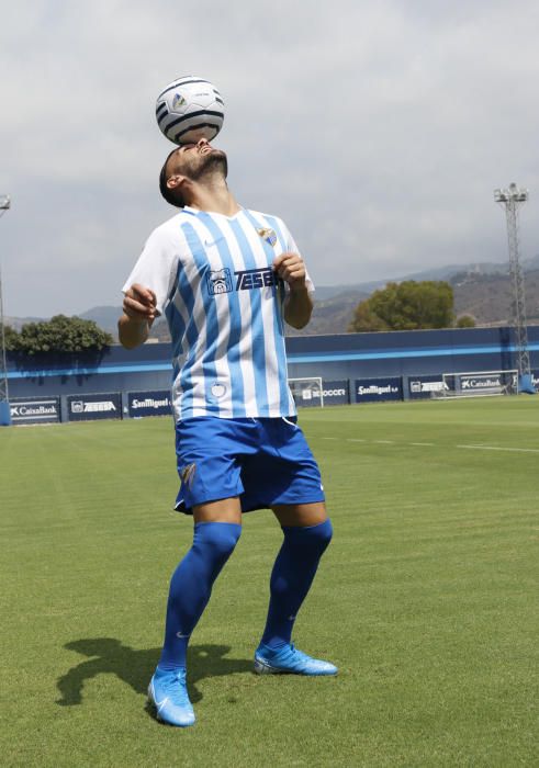 El Málaga CF presenta a Sadiku , González, y Benkhemassa