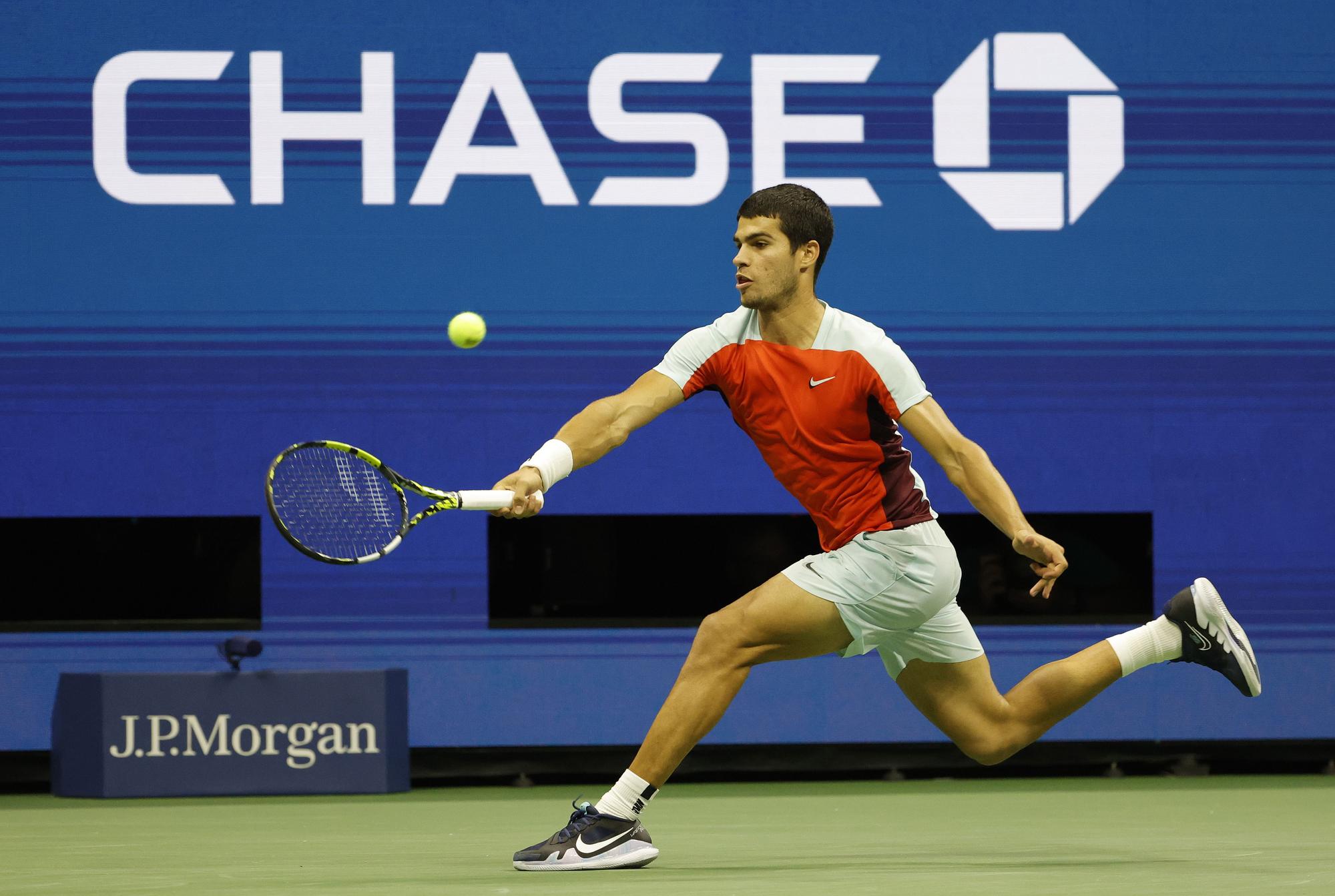 US Open, semifinal: Carlos Alcaraz - Frances Tiafoe