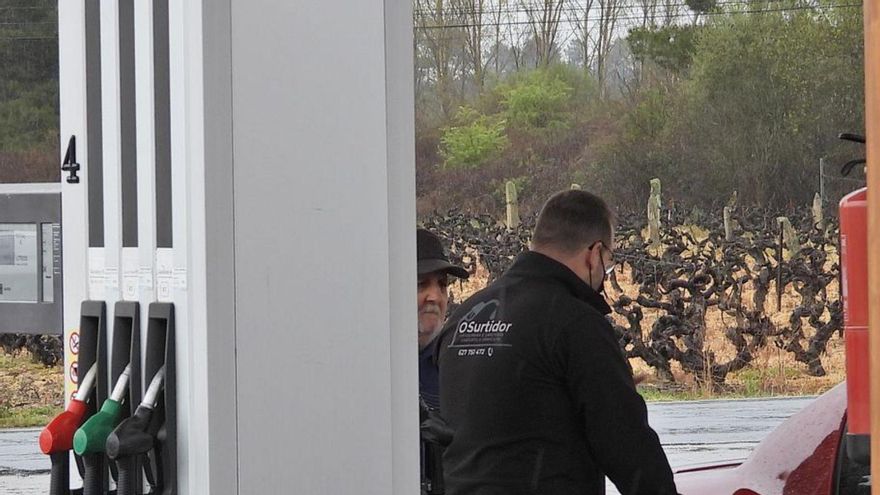 Gasolinera en Oímbra, en Ourense. | F.C.