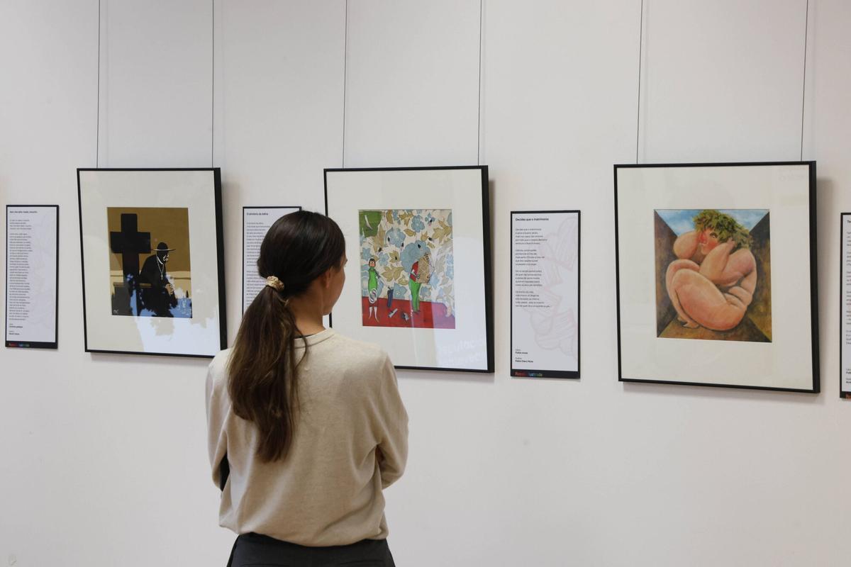 A Deputación leva a Vigo «Rosalía Ilustrada», unha exposición con 35 obras que reinterpretan a autora desde a arte gráfica