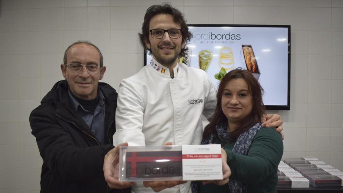 Jordi Bordas crea un torró solidari per recaptar fons per al Punt Solidari de Viladecans. 