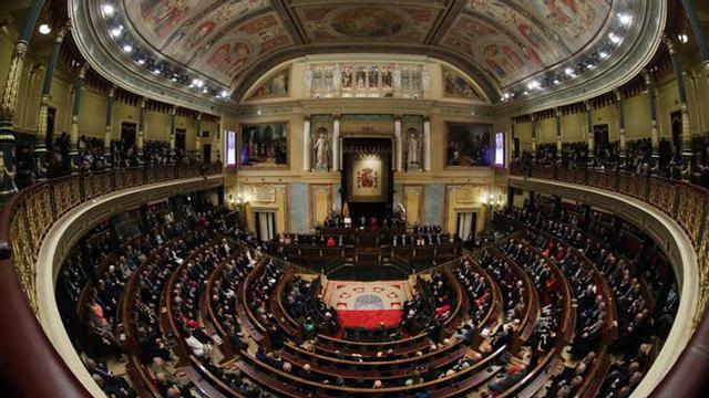 Vista del hemiciclo del Congreso.
