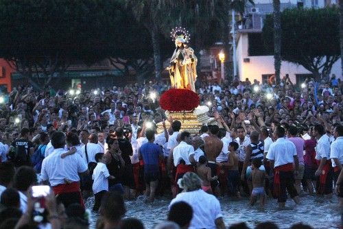 Procesión de la Virgen del Carmen en el Palo.