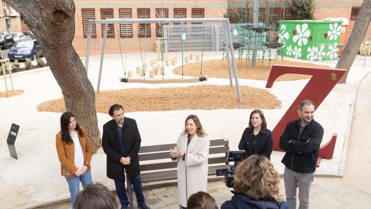 Chueca, en la inauguración de la nueva plaza.