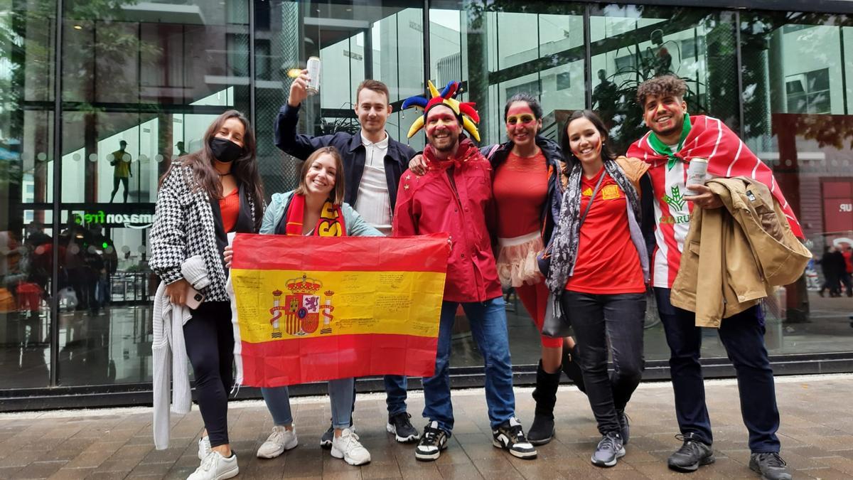 Aficionados zamoranos en Wembley