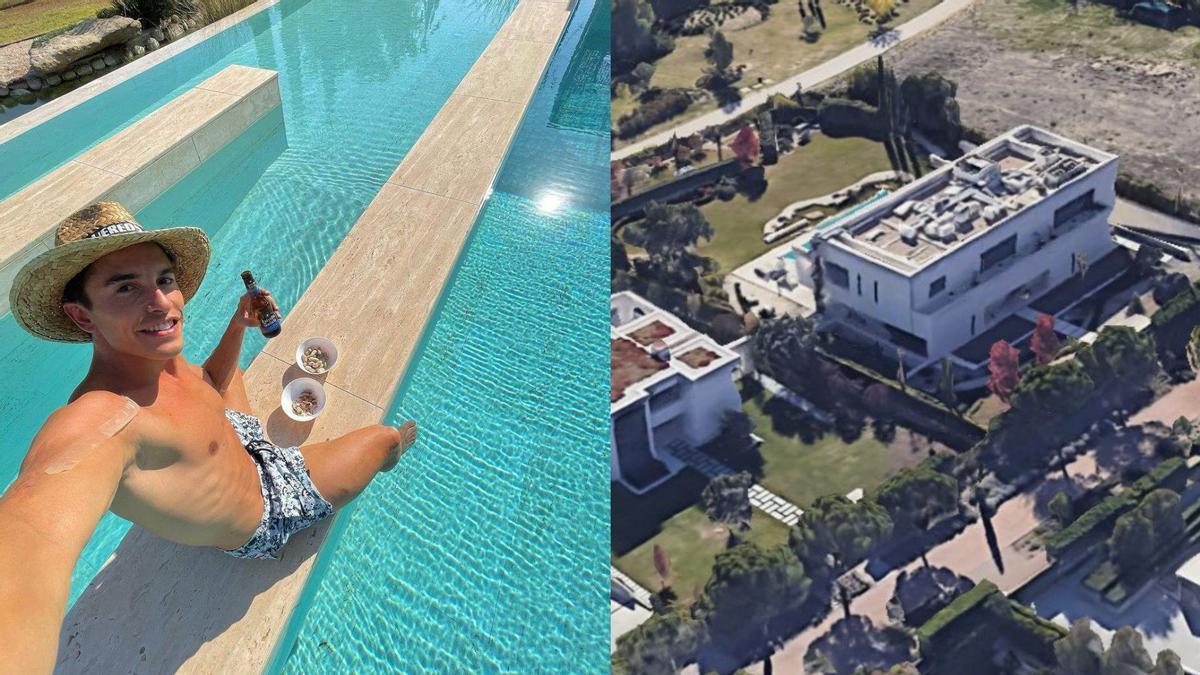 Siete habitaciones, pasarela de acceso y una piscina de diseño a dos alturas