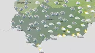 Cinco provincias andaluzas en alerta amarilla por lluvias y tormentas este viernes