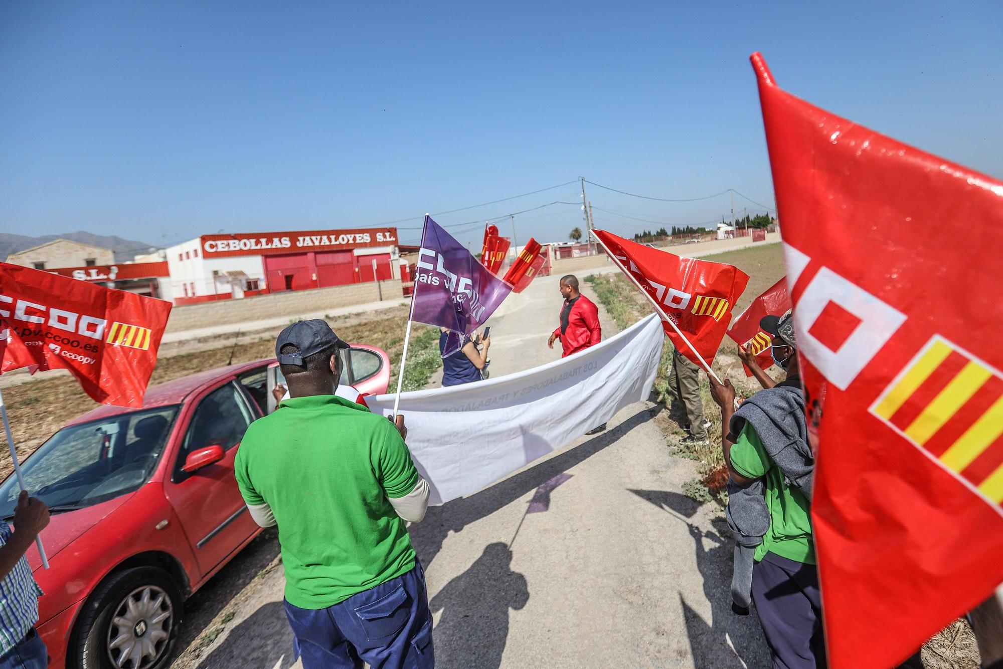 Trabajadores de Cebollas Javaloyes en Cox se concentran por "trato discriminatorio y represión sindical" en el día del Ramadán