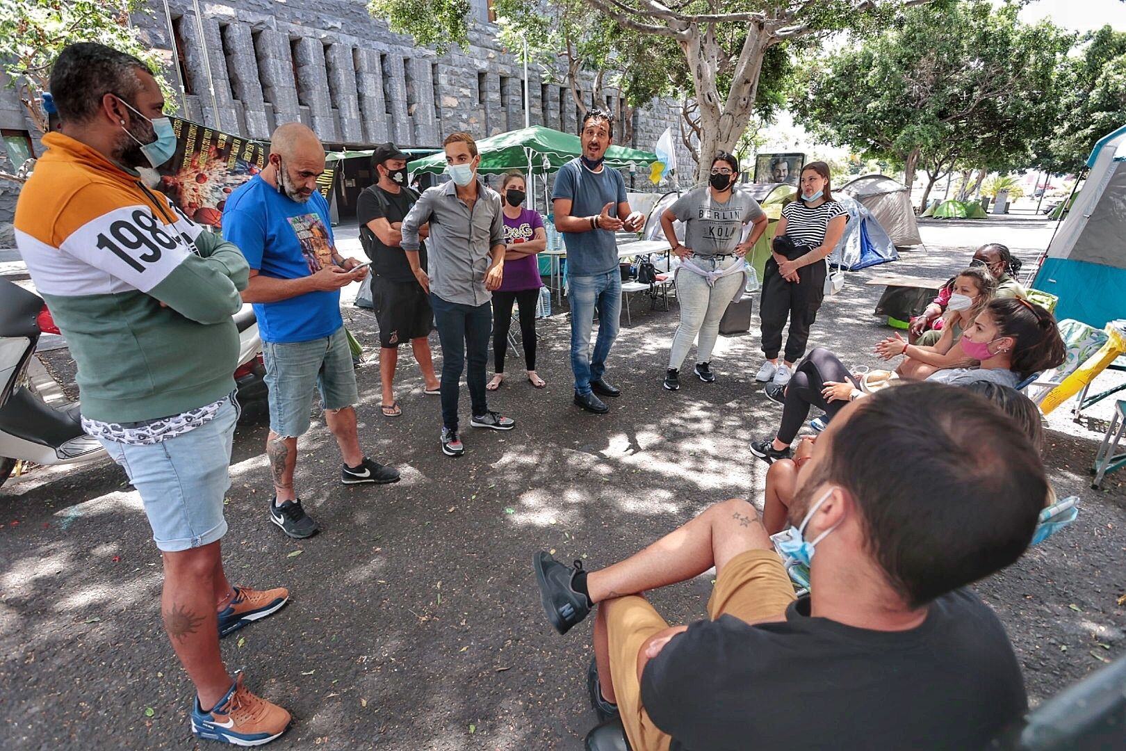 Asamblea de los campistas para informar reunión Visocan