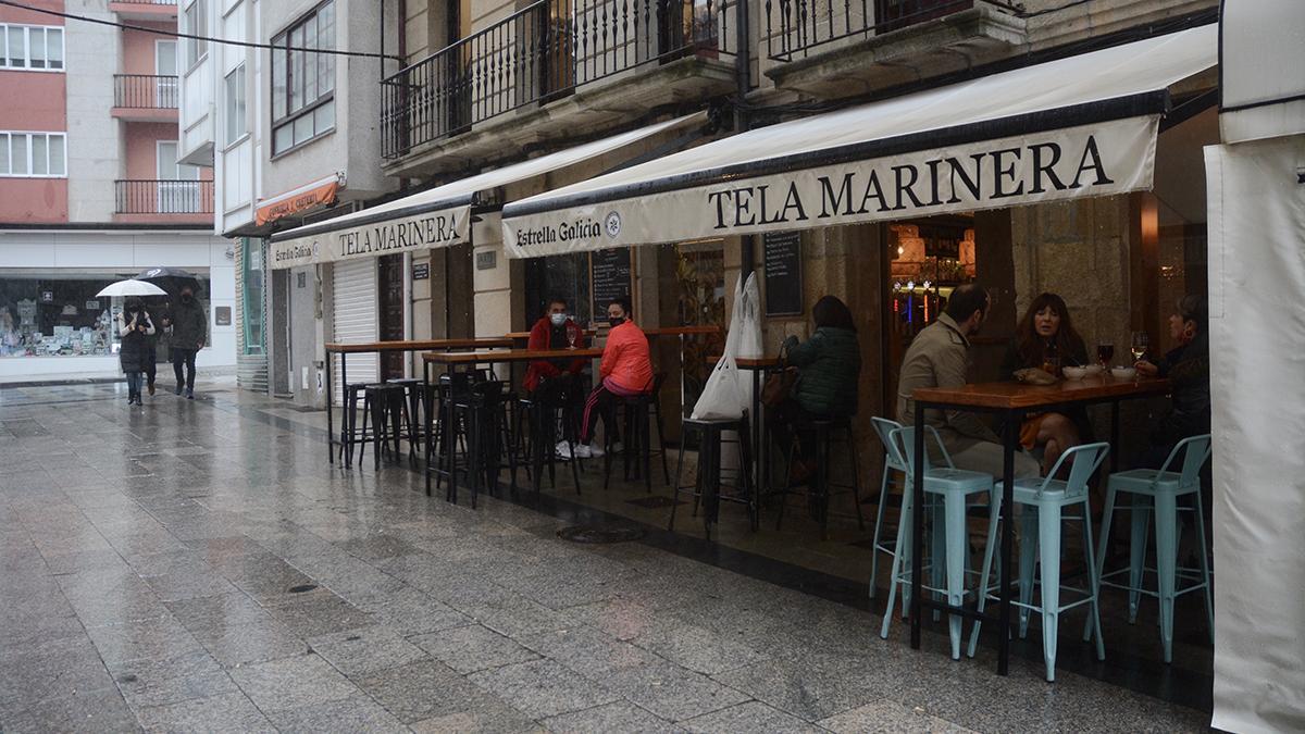 Un bar de Sanxenxo, este fin de semana