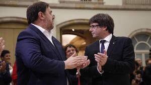 Puigdemont y Junqueras