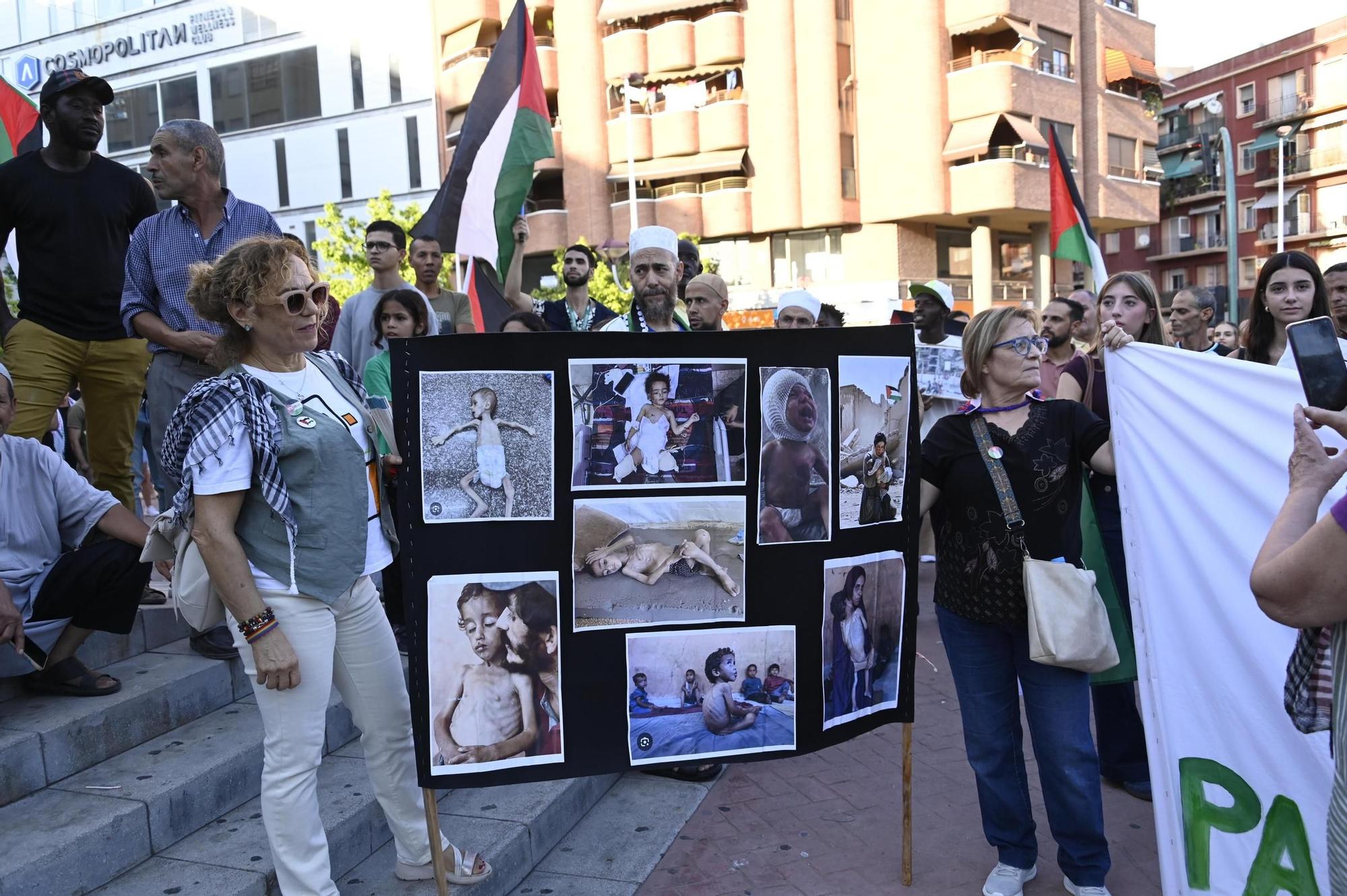 Así ha sido la multitudinaria manifestación para exigir la libertad de Palestina en Elche