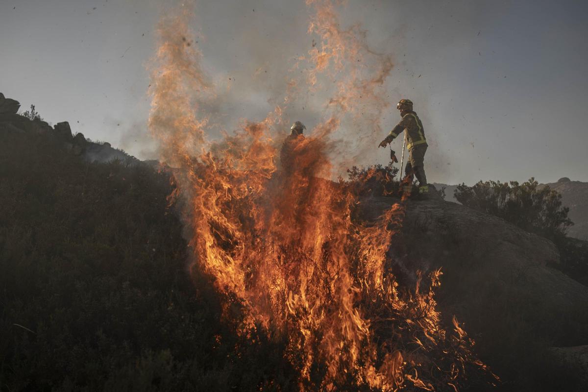 Incendio en el concello de Muíños