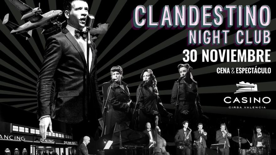 Clandestino Night Club: viaja hasta el Chicago de los años 40, en Casino Cirsa Valencia