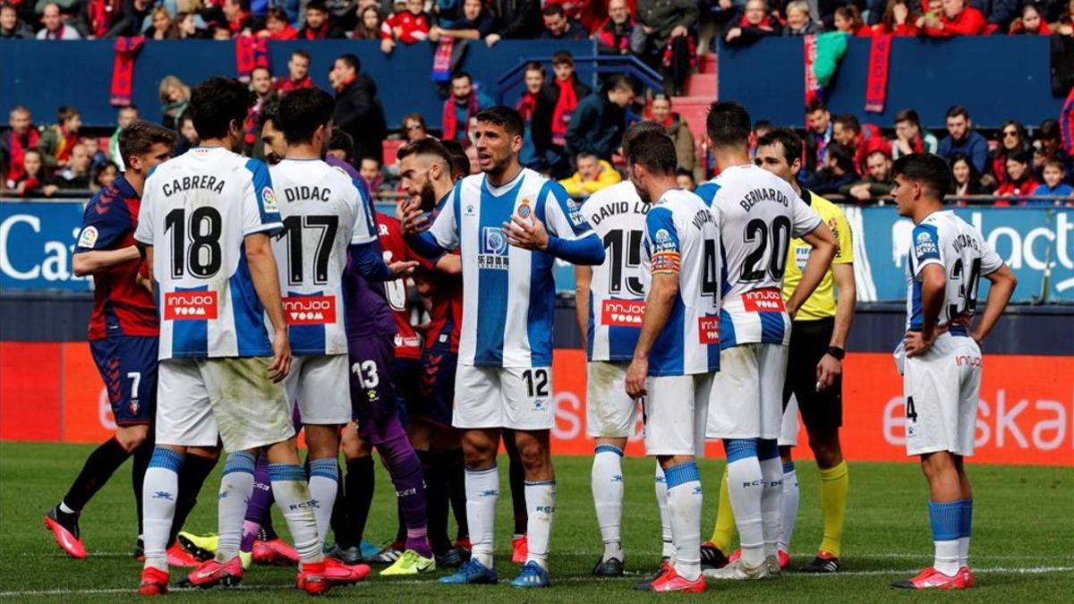 Imagen de archivo de los futbolistas blanquiazules