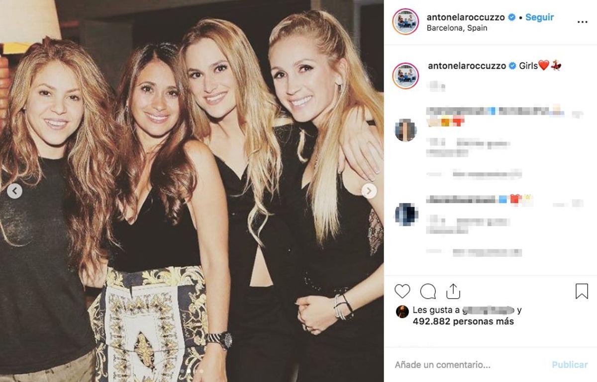 Shakira y Antonella Roccuzzo juntas