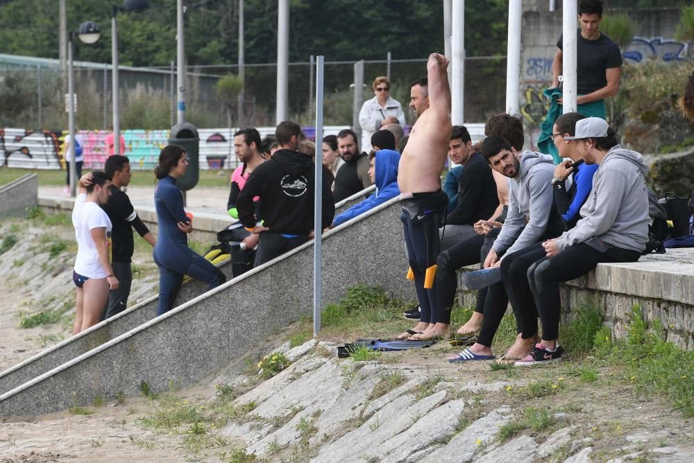 Prueba a los socorristas en Oza