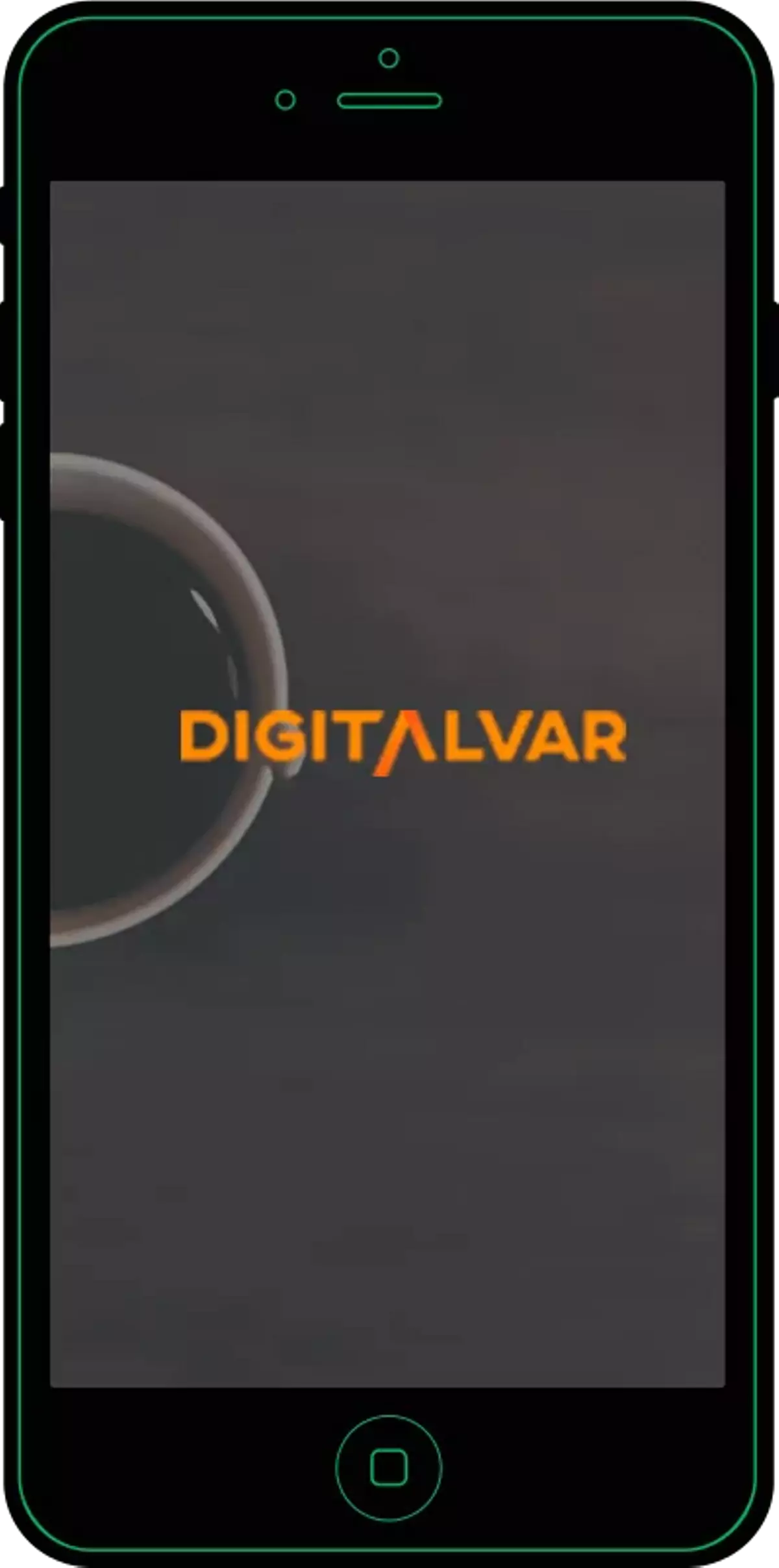 Móvil con el logo de Digitalvar.