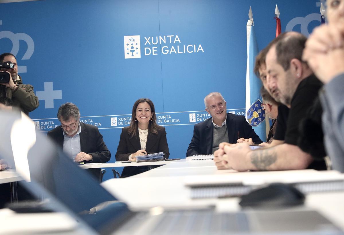 Un momento de la reunión.