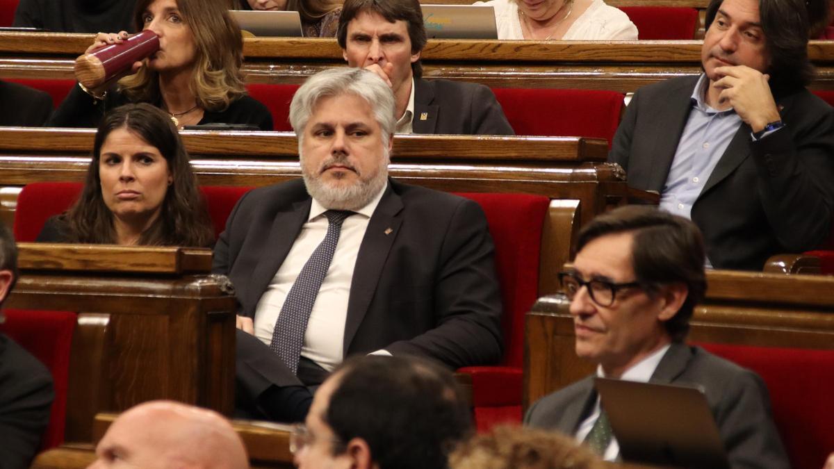 El líder de Junts en el Parlament, Albert Batet.