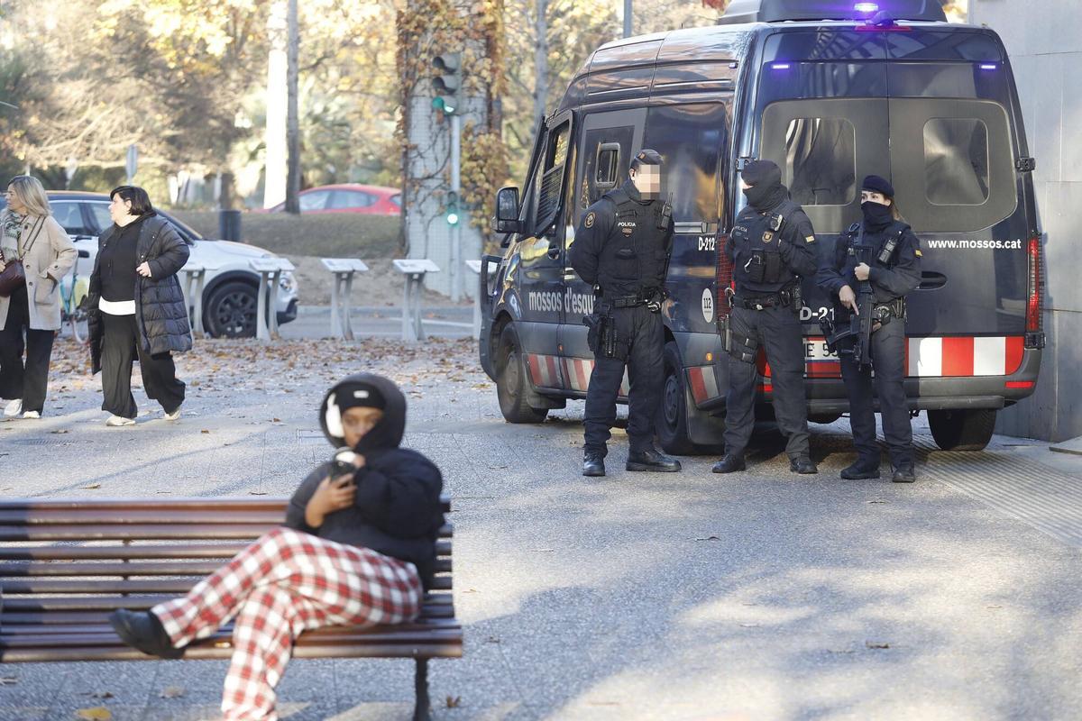 Girona. Jutjats. Dispositiu Mossos d'esquadra.