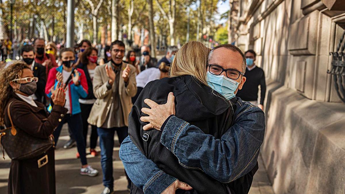 Josep Costa, a la seva sortida del Tribunal Superior de Justícia de Catalunya. | JORDI OTIX