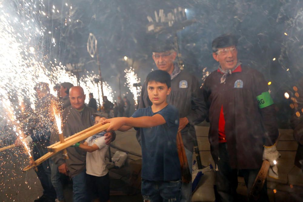 Instante de la Passejà de Sant Onofre celebrada el sábado por la noche en Quart de Poblet.