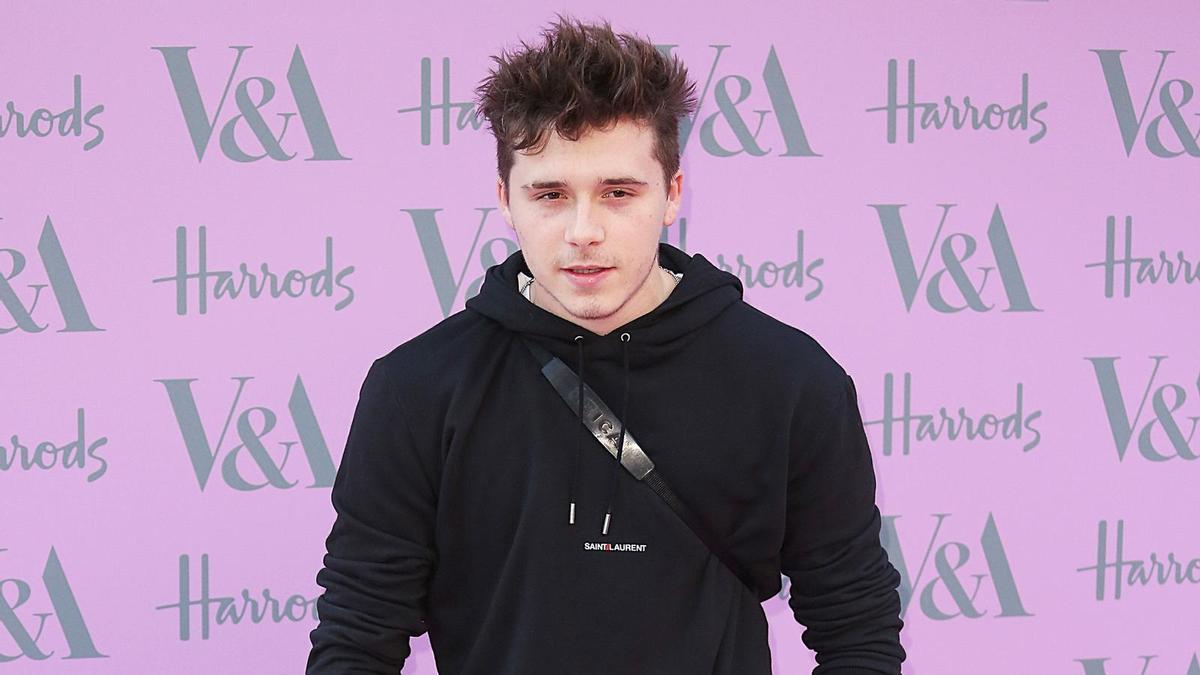 Brooklyn Beckham en un evento publicitario en Londres