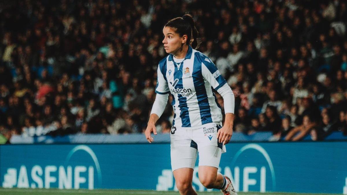 Violeta Quiles, en uno de sus partidos con la Real Sociedad.