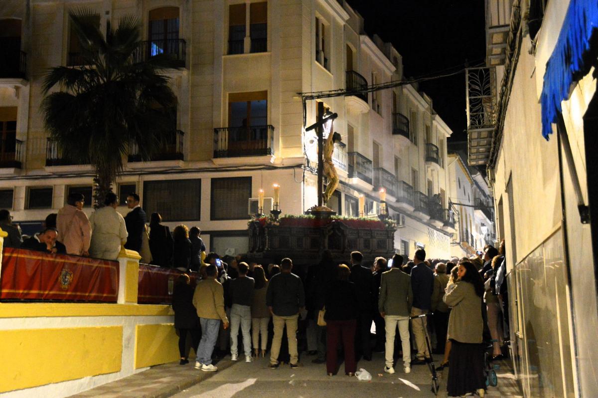 El Cristo de la Buena Muerte de Fernán Núñez en la madrugada del sábado.
