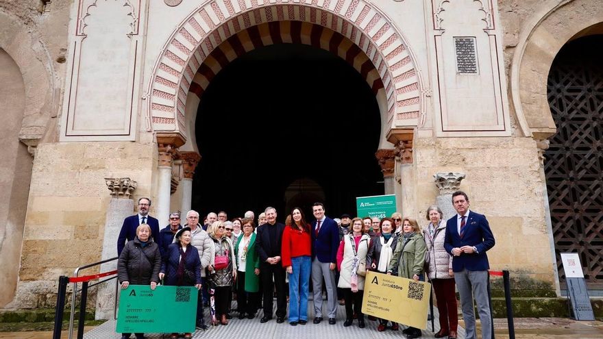 Los titulares de la tarjeta Andalucía Junta 65 seguirán entrando gratis a la Mezquita-Catedral hasta 2027