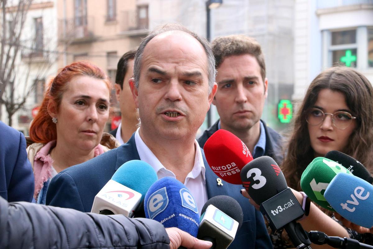 El secretari general de Junts, Jordi Turull, a Figueres.