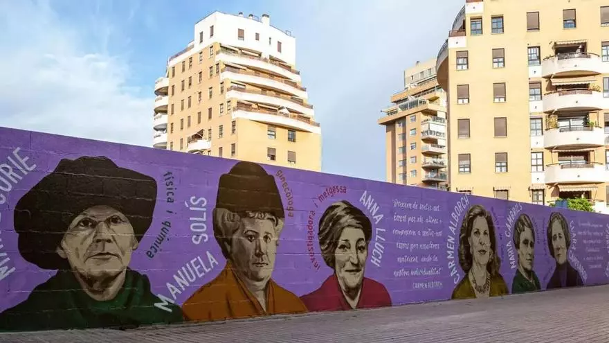Mislata recupera el mural femenino vandalizado