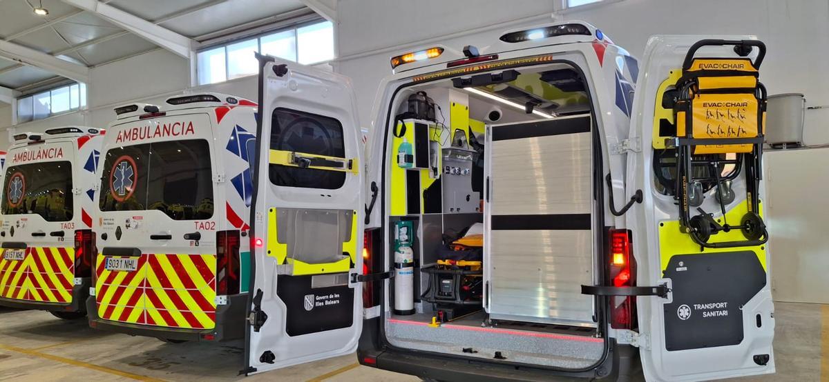 Aspecto de las nuevas ambulancias que llegarán a Ibiza y Formentera.