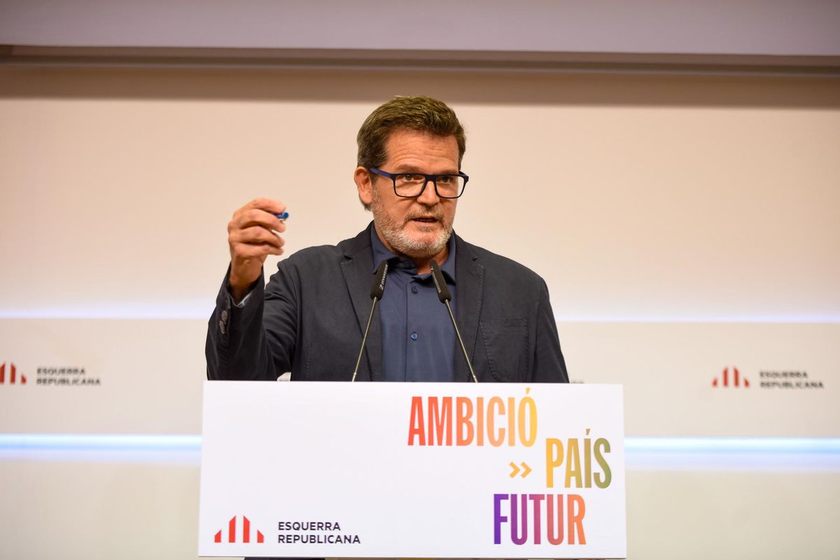 El portavoz adjunto de ERC, Isaac Albert, este lunes. El portavoz adjunto de ERC, Isaac Albert, este lunes.