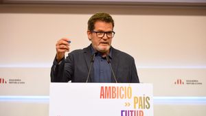 El portavoz adjunto de ERC, Isaac Albert, este lunes.
