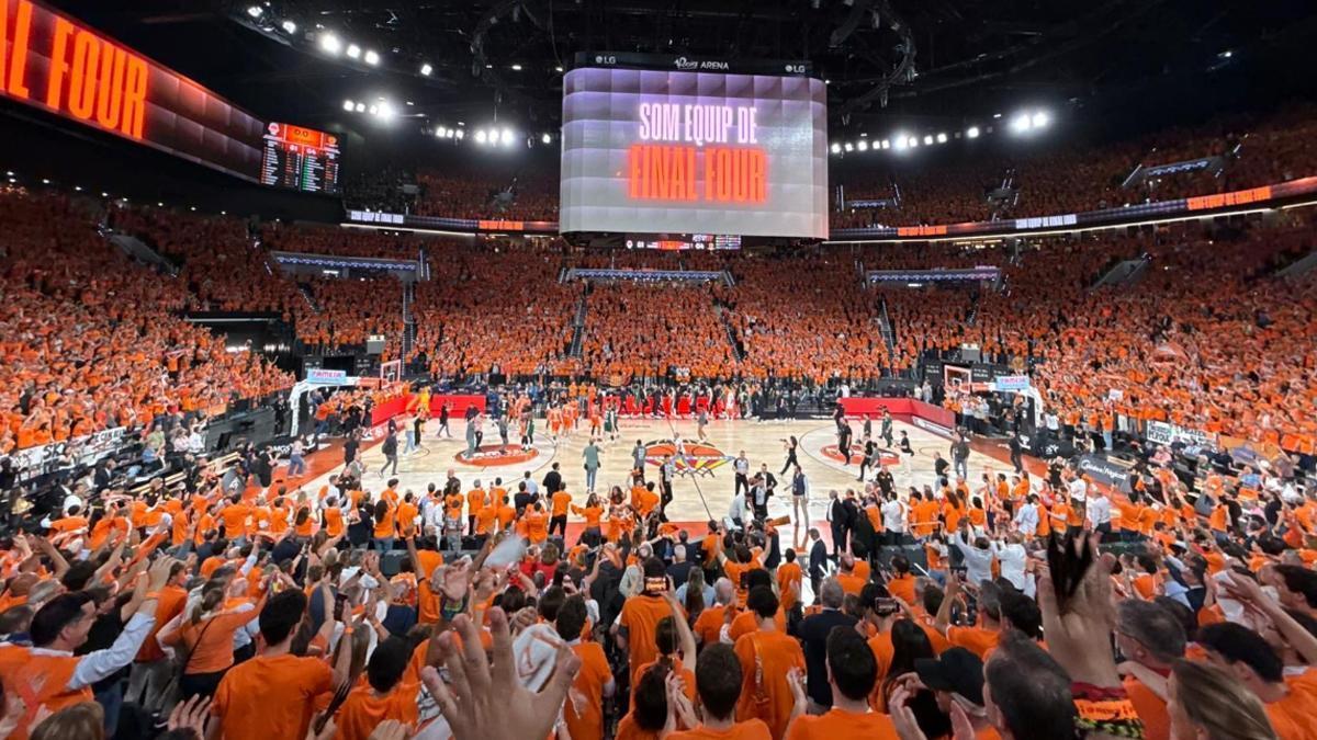 Así celebraron en el vestuario los jugadores de Valencia Basket y Pedro Martínez el pase a la Final Four