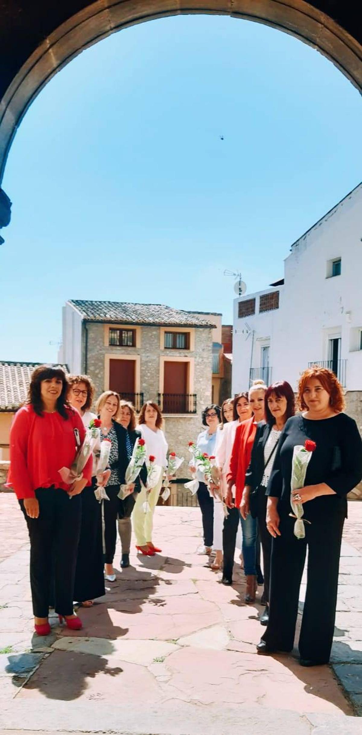 Las Mozas de Bejís en uno de los actos del fin de semana.
