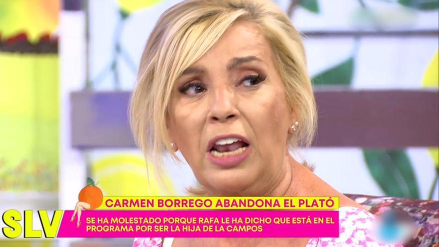 Carmen Borrego estalla contra su propio programa: &quot;Hasta que no me enterréis no vais a parar&quot;