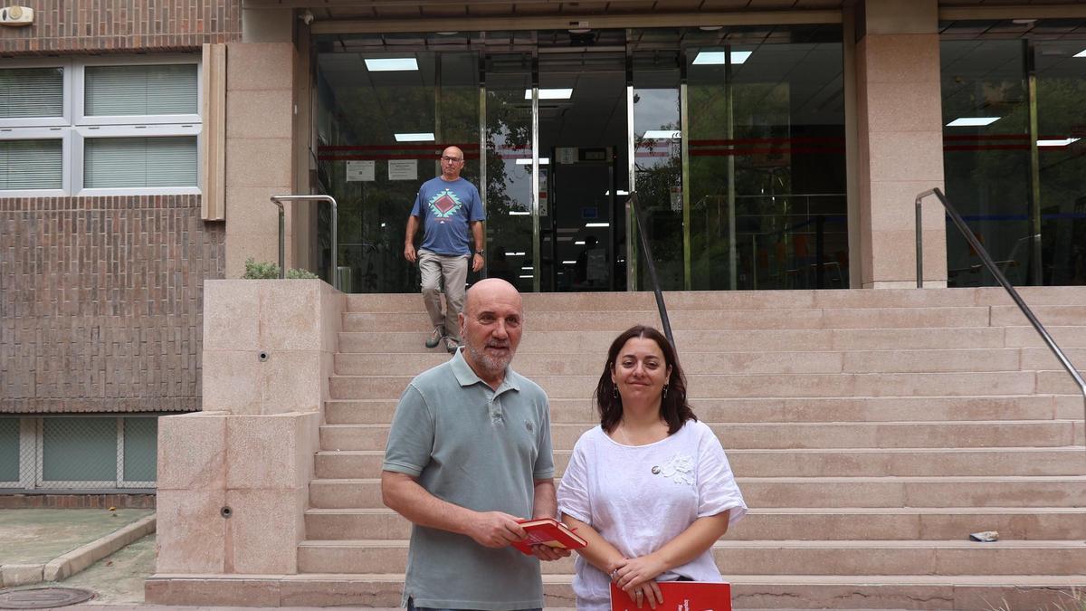 El diputado regional de la formación José Luis Álvarez-Castellanos y la coordinadora regional de  IU-Verdes, Penélope Luna.