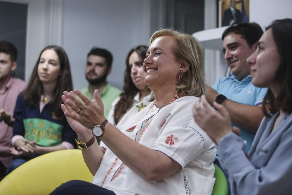 Acto de Soraya Sáenz de Santamaría en Oviedo.