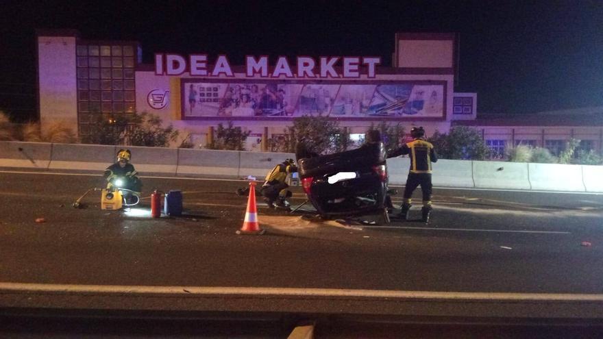 Un accidente provoca un gran atasco en Gran Canaria