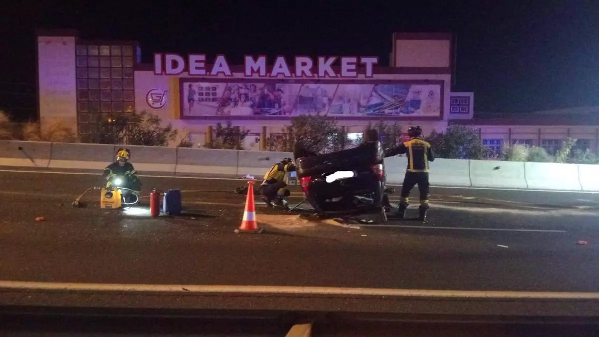 Un accidente provoca un gran atasco en Gran Canaria