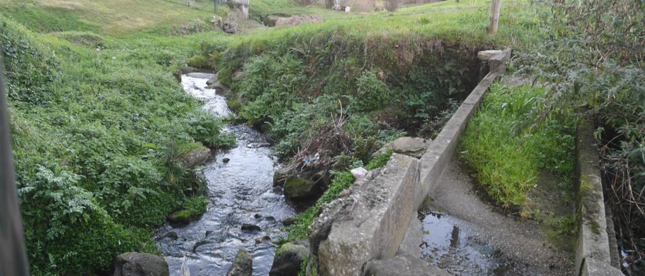 Río de Quintas, en la zona limítrofe de A Coruña y Culleredo.