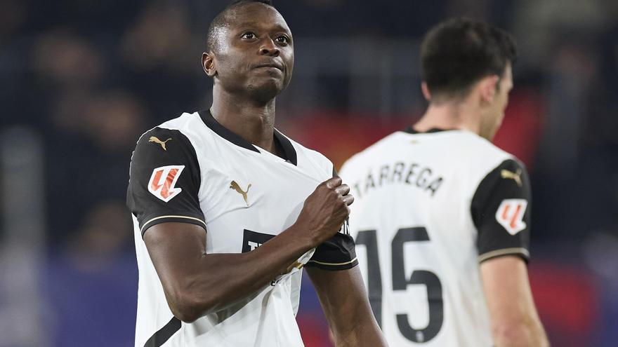 El 2-1 del Valencia en el Valencia 2-1 Valladolid de la jornada 27 de LaLiga EA Sports